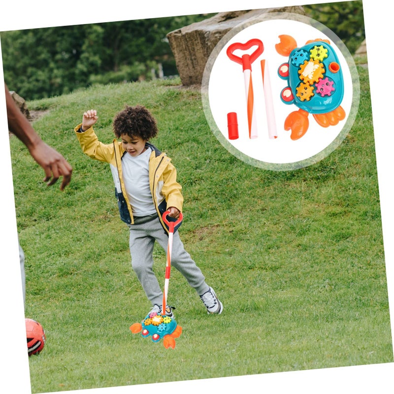 Crab Push Pull Walker Toy Interactive Educational Activity For Hand Eye Coordination - Image 3