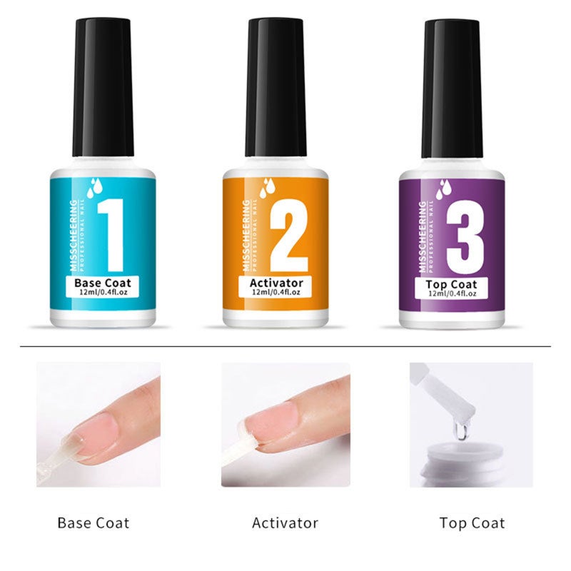 Nail Dipping Powder 6*10ml 6 Popular Colors + 3*12ml Base Activator Top Coat - Long-Lasting Damage-Free No UV Lamp Needed Dip Powder Nail Kit for DIY Salon Beginners Holiday Gifting - Image 2