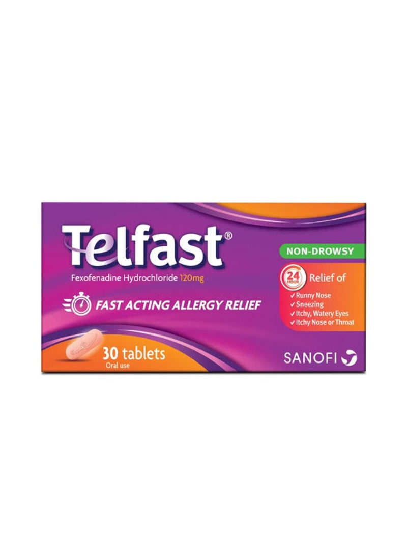 TELFAST 120mg – 30 Tablets 