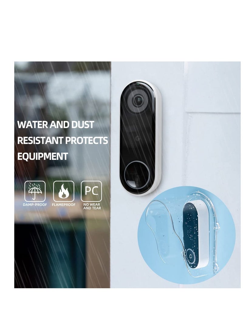 Universal Waterproof Plastic Cover for Wireless Doorbell, Transparent Rain Shield and Fingerprint Lock Protection for Door Access  - Image 4