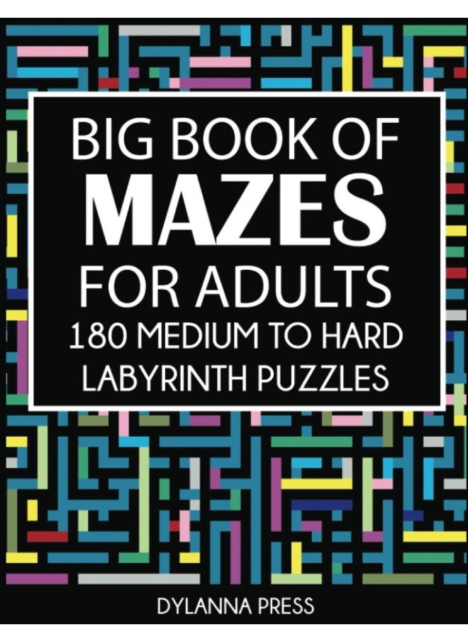 Big Book of Mazes for Adults: 180 Medium to Hard Labyrinth Puzzles  - Image 1