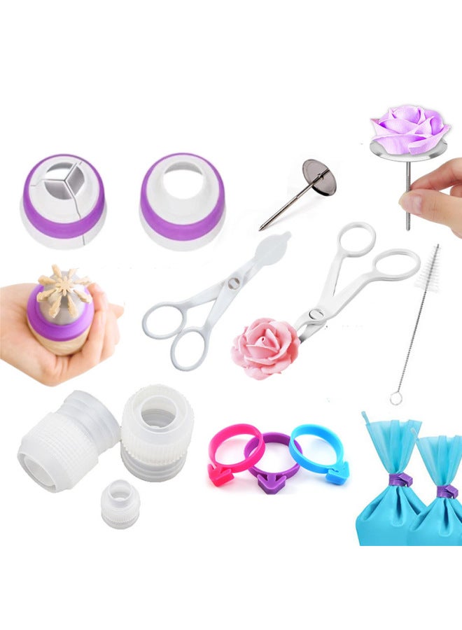 Baking Decorating Tool Decorating Nail Scissors Russian Special Decorating Converter Small Brush Silicone Strap-Specifications:Small Transparent Converter  - Image 2