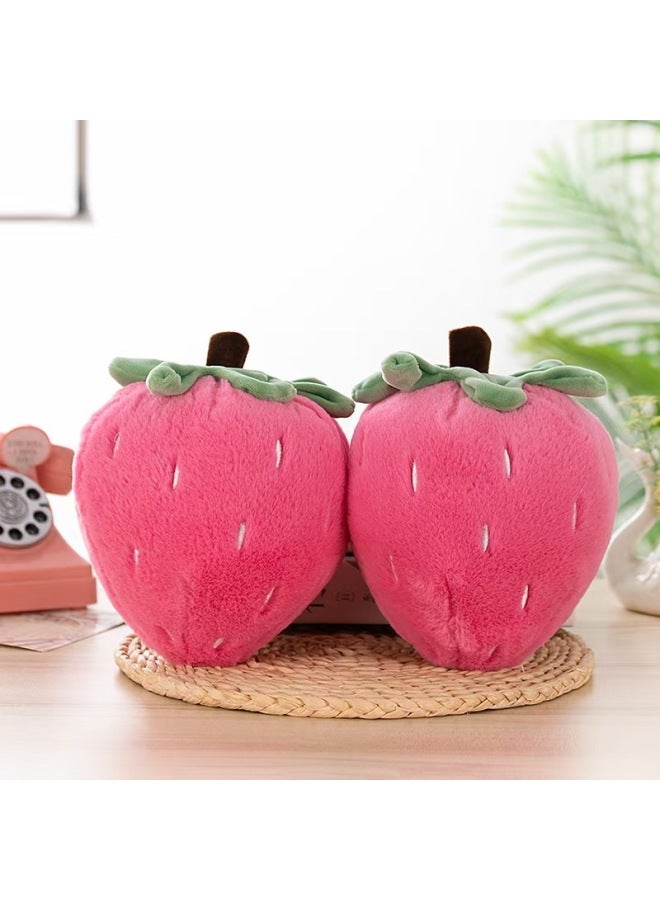 Boutique 8-inch Doll Grabbing Machine Special Doll Doll Wedding Throwing Plush Toys Activity Gifts-Specifications:Rabbit Hair Strawberry-Color:About 25cm "single Color Random] - Image 1