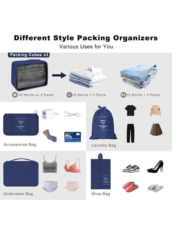 Packing Cubes for Suitcase, 7 PCS Travel Luggage Packing - Image 5
