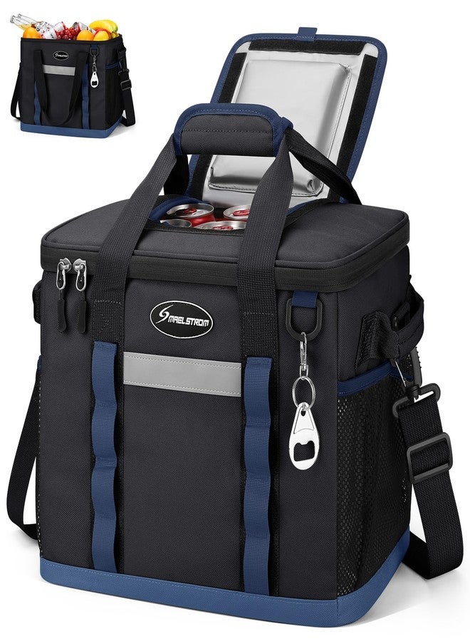 Maelstrom Soft Cooler Bag,Collapsible Soft Sided Cooler,55 Cans Beach Cooler,Ice Chest,Large Leakproof Camping Cooler,Portable Travel Cooler for Grocery Shopping,Black - Image 1