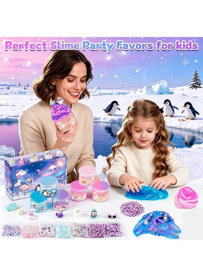 Beauenty 6 Pack Slimes, Slime for Kids Animal Wonderland, Butter Cloud Slime kit for Girls Ages 3-12, Toys for Girls and Boys, Birthday Ramadan Party Favors for Kids Goodie Bag Stuffers - Image 5