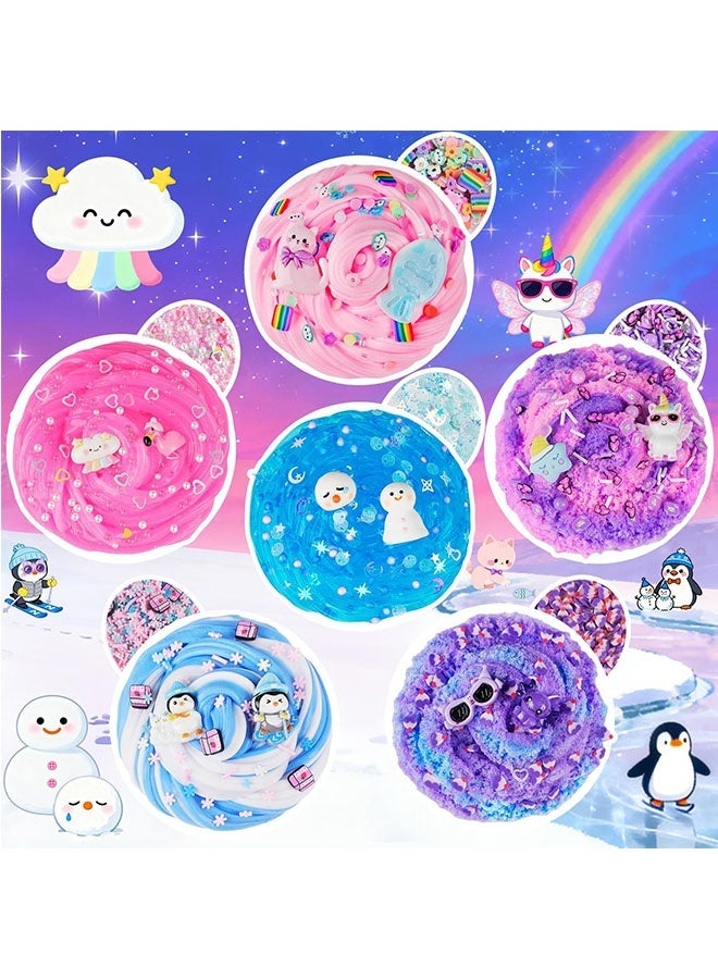 Beauenty 6 Pack Slimes, Slime for Kids Animal Wonderland, Butter Cloud Slime kit for Girls Ages 3-12, Toys for Girls and Boys, Birthday Ramadan Party Favors for Kids Goodie Bag Stuffers - Image 3