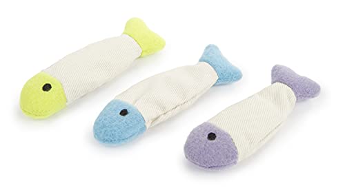 SmartyKat (9 Count Fish Flop Crinkle Catnip Cat Toys - Multi Color, 9 Count - Image 2