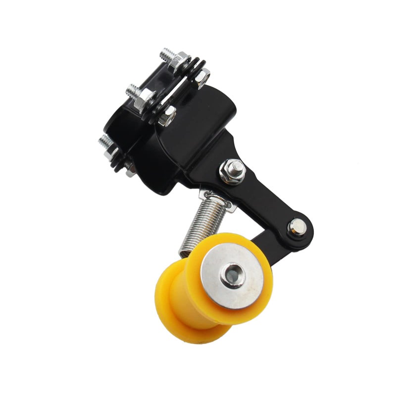 Chain Tensioner Guide Assembly Universal ATV Mini Bike Dirt Bike Go Kart (Yellow1)