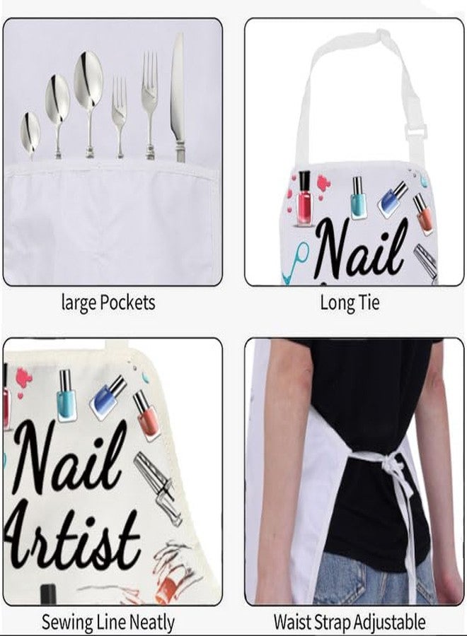 BNQL Nail Artist Apron with Pockets - Apron Gifts for Nail Technician & Manicurist - Image 4
