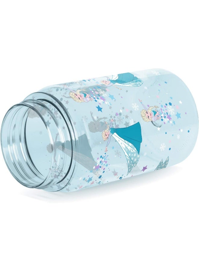 Simple Modern Disney Frozen Kids Water Bottle Plastic BPA-Free Tritan Cup with Leak Proof Straw Lid | Reusable and Durable for Toddlers, Girls | Summit Collection | 12oz, Frozen Elsa's Snowflake - Image 2