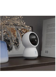 Tesla Smart 360 Degree Security Camera with Automatic Motion Tracking & Two-Way Communication & Tesla Home App - White  - Image 5
