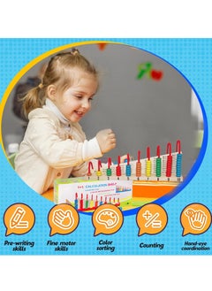 MUMS PLANET Learning Activity Math for Kids, Montessori Sensory Activity Board, Fine Motor Skills Learning Toys for Preschool Toddlers Boys Girls, Kids Montessori Toys and Educational Toys , Gift For Kids  - Image 5