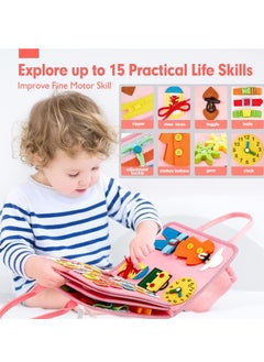 MUMS PLANET Learning Activity Math for Kids, Montessori Sensory Activity Board, Fine Motor Skills Learning Toys for Preschool Toddlers Boys Girls, Kids Montessori Toys and Educational Toys , Gift For Kids  - Image 3