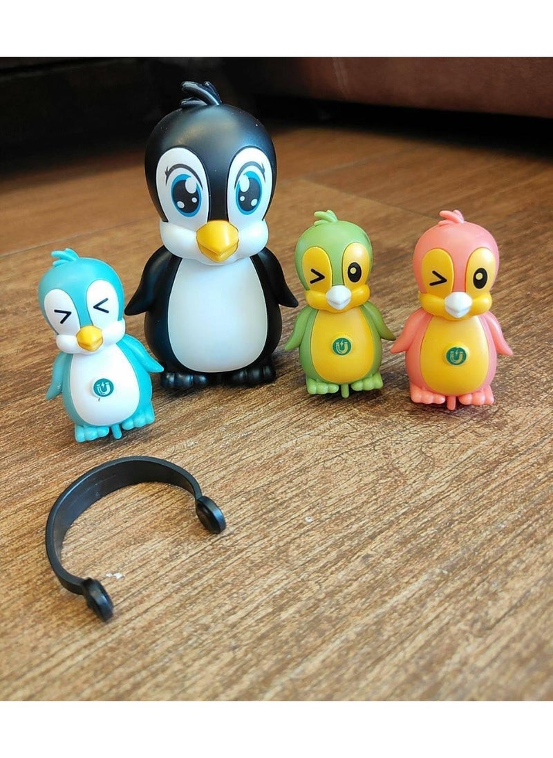 Electric Magnetic Adsorption Link Penguin Family Interaction Toy Sound and Dancing Interactive Kids Toys Birthday Gift Little Kids for Boys Girls  - Image 3