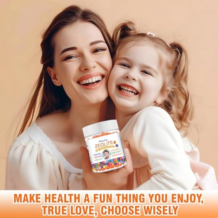 Misyvoing Zeolite for Kids&Adults Supports Cell Restoration,Natural Body Cleanse,Support Digestive Health,Immune System,Improves Focus,Vitamin B12, D3&C, Sugar-Free (60 Count, Compound Orange) - Image 5