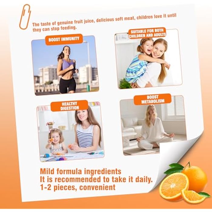 Misyvoing Zeolite for Kids&Adults Supports Cell Restoration,Natural Body Cleanse,Support Digestive Health,Immune System,Improves Focus,Vitamin B12, D3&C, Sugar-Free (60 Count, Compound Orange) - Image 3
