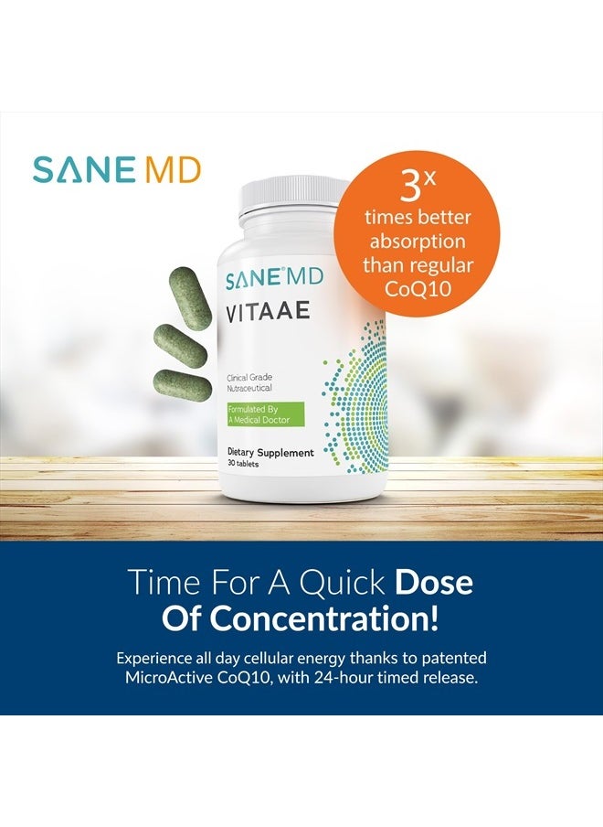 Sane - MD Vitaae - Throat Phlegm and Coughing Support - Citicoline - Brain Supplements for Memory and Focus - Nootropic Supplements for Brain Health - Image 1