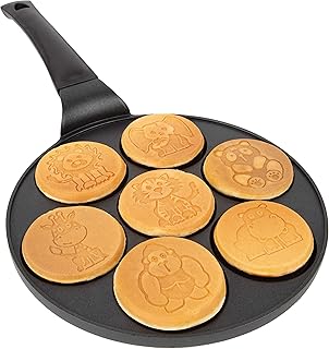 CucinaPro CucinaPro Animal Mini Pancake Pan - Make 7 Unique Flapjack Zoo Animals, Nonstick Pan Cake Maker Griddle for Breakfast  - Image 1