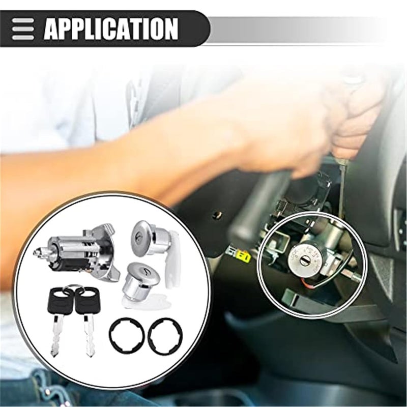 Yurefax Ignition Switch Lock Cylinder with Keys - Image 3