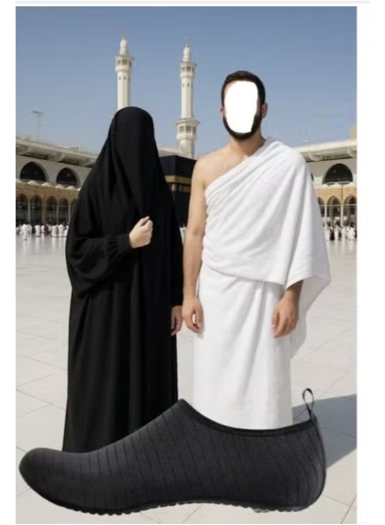 Ailily Umrah and Hajj slippers, Tawaf and Haram socks, non-slip for men and women , comfortable and light Size 38/39 - Image 3