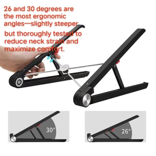 PHAPPY Portable Laptop Stand for Asus ROG Strix Scar 18 16 17 15 Strix G16 G18 G17 G15 15 16 17 18 inch Gaming Laptop.Laptop Stand for Desk,Made of Reinforced Nylon, 304 Stainless Steel and Silicone - Image 5