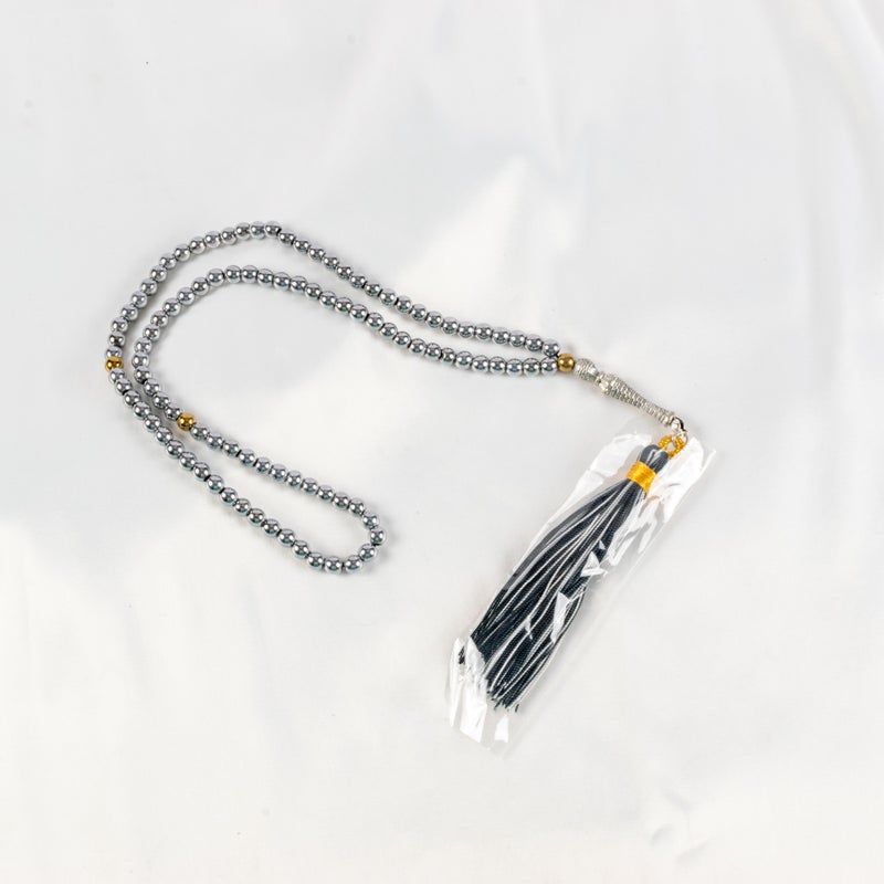 سبحة من الهيماتيت الفضي من 99 حبة - Image 1