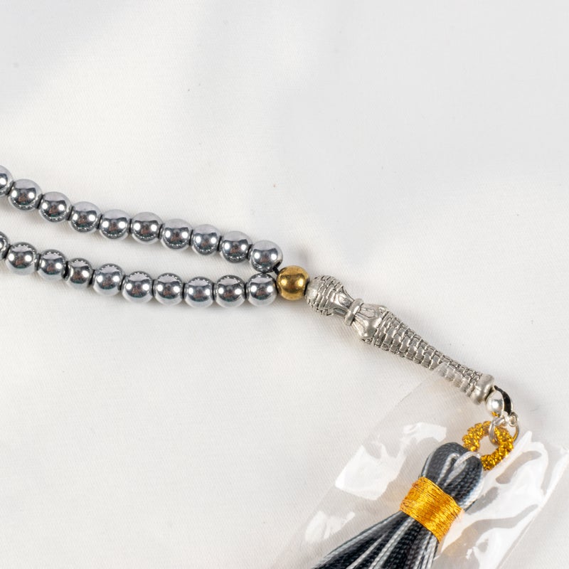 سبحة من الهيماتيت الفضي من 99 حبة - Image 2