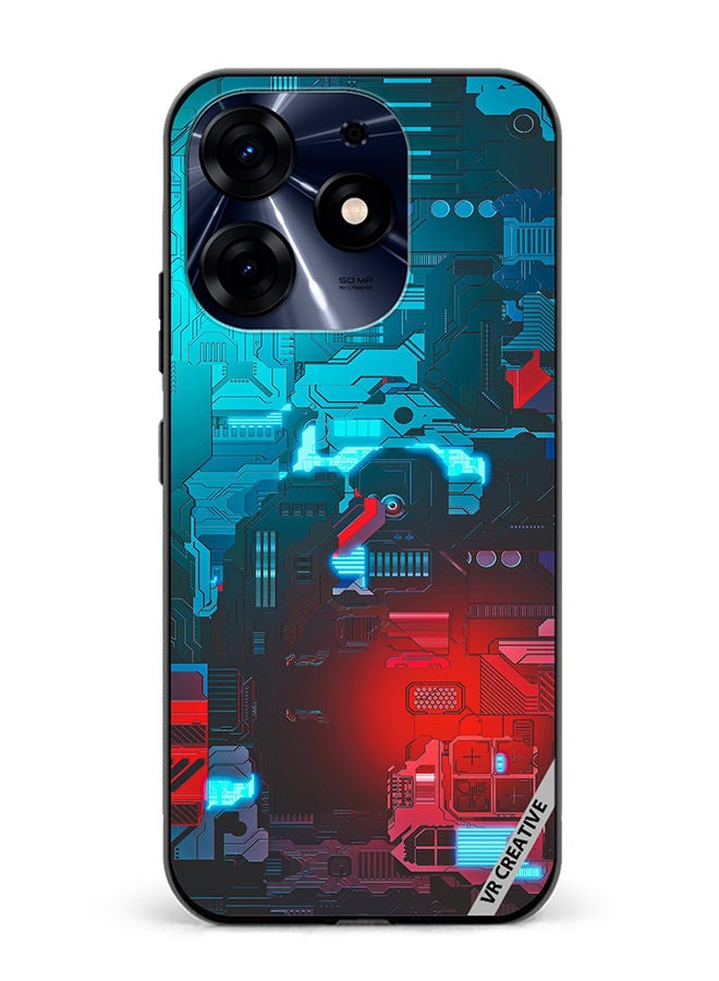 VR CREATIVE Protective Case Cover For Tecno Spark 10 Pro Tech M7 Design  Multicolour - Image 1