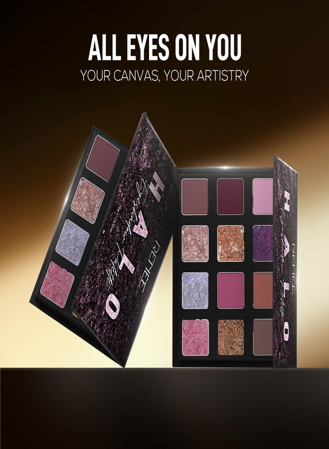 RENEE HALO Eyeshadow Palette - Pinks | 12 Super Blendable Shades | Matter, Shimmery, Pearly Finish | Everyday Look | Vitamin E, Argan Oil, Jojoba Oil Infused | 15 g - Image 2