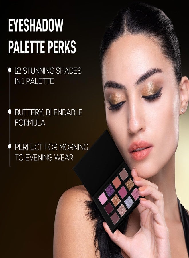 RENEE HALO Eyeshadow Palette - Pinks | 12 Super Blendable Shades | Matter, Shimmery, Pearly Finish | Everyday Look | Vitamin E, Argan Oil, Jojoba Oil Infused | 15 g - Image 3