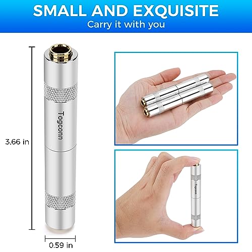 Togconn 1/4 Inch TRS/TS Female to Female Gold-Plated Coupler (2 Pack), 1/4" TRS Stereo and TS Mono Jack Adapter Joiner, 6.35mm Extension Gender Changer Converter Connectors for Amplifier Speaker Guitar Sound - Image 2
