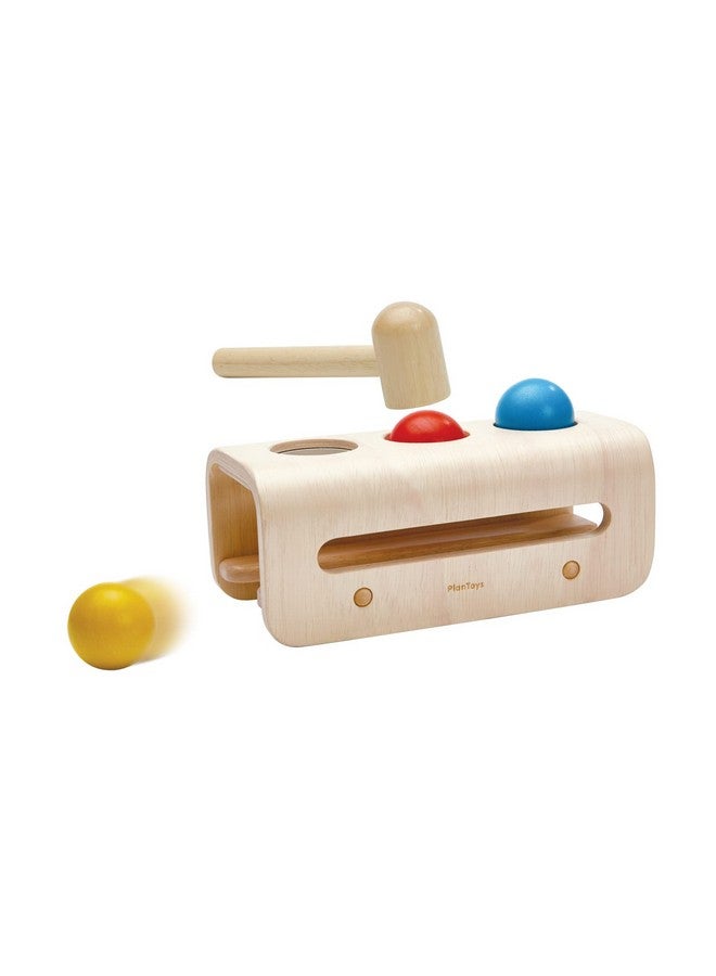 PlanToys Wooden Hammer Balls Pounding and Hammering Toy (5396) | Sustainably Made from Rubberwood and Non-Toxic Paints and Dyes - Image 2