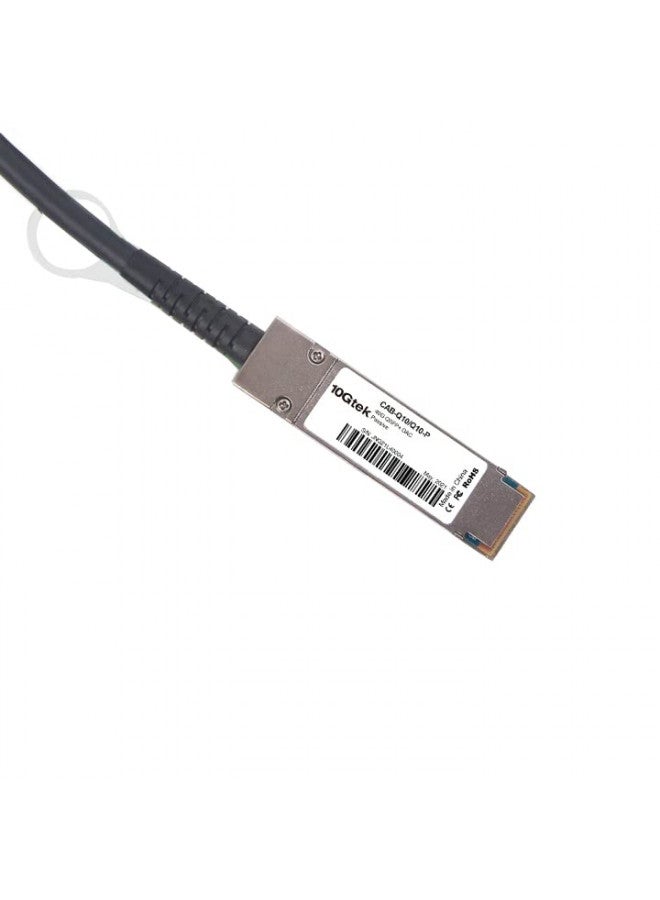 10Gtek 40G QSFP+ DAC Cable - 40GBASE-CR4 Passive Direct Attach Copper Twinax QSFP Cable for Cisco QSFP-H40G-CU2.5M, Meraki MA-CBL-40G-2.5M, Supermicro, Mikrotik, Open Switch Devices, 2.5-Meter(8.2ft) - Image 3