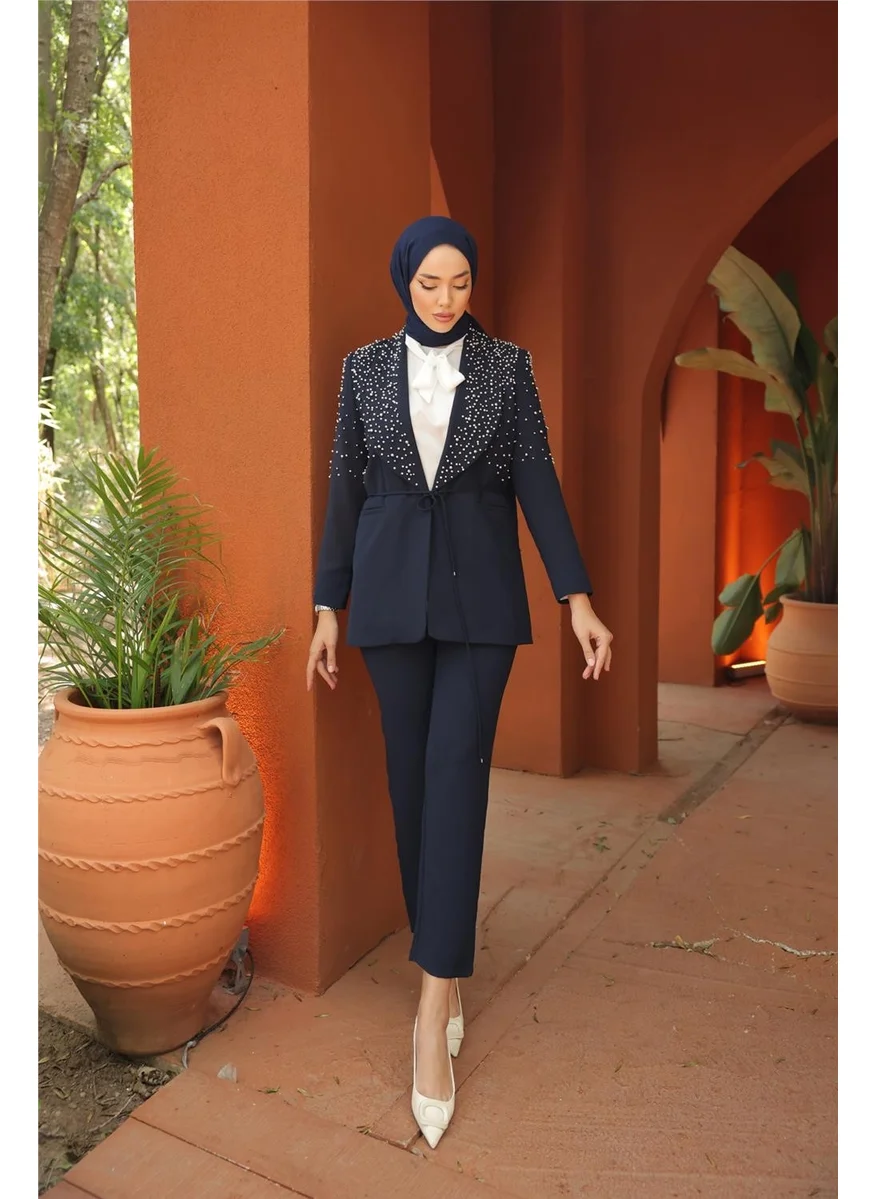 Bwest Pearl Jacket Set - 71193.015 - Navy Blue