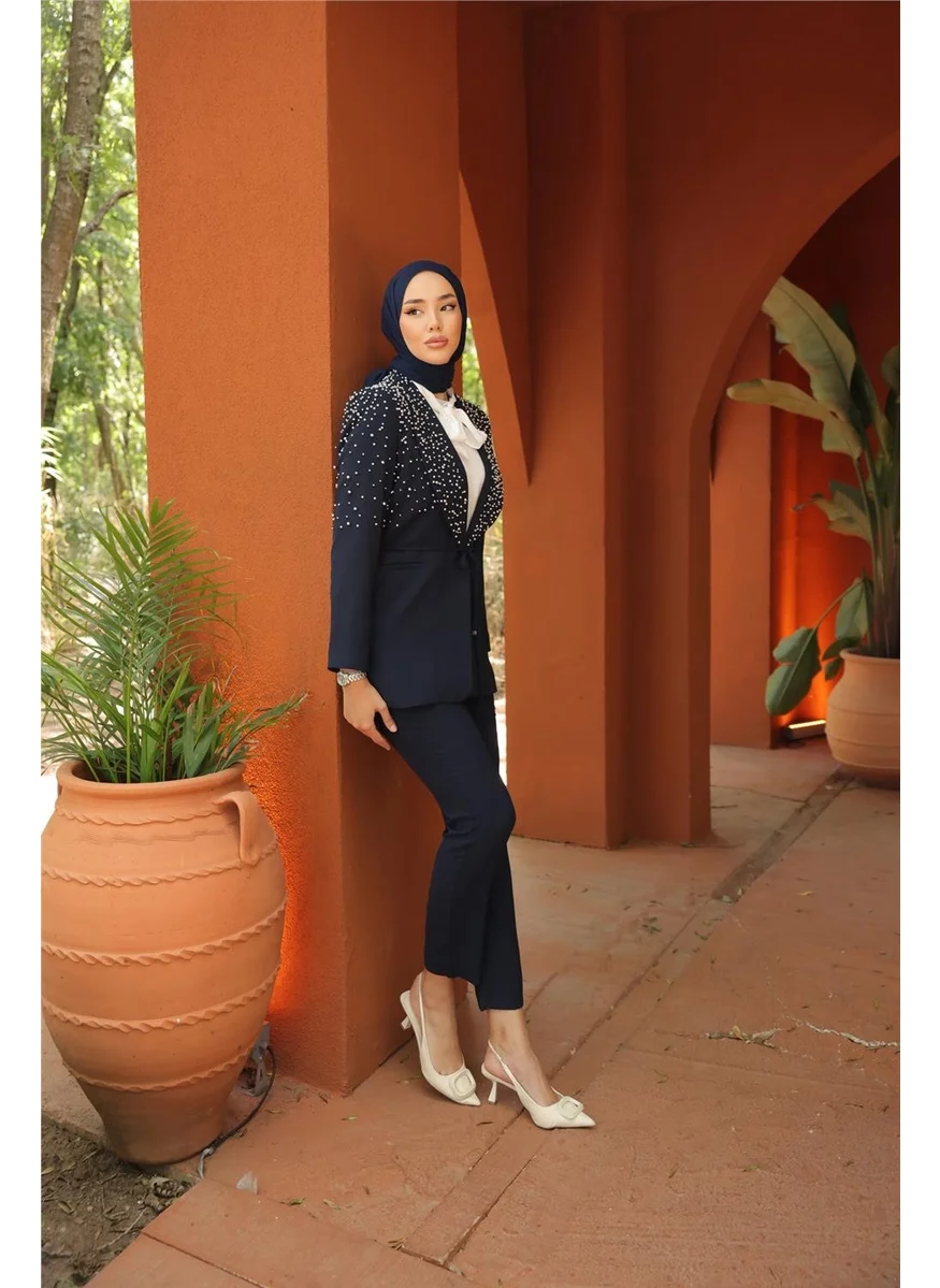 Bwest Pearl Jacket Set - 71193.015 - Navy Blue