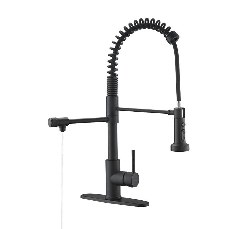 Drinking Water Faucet PullDown Kitchen Sink Water Filtration Faucet Bar Water Filter Faucet Matte Black Stainless Steel PAKING PB1030