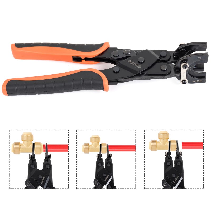 PLATATO Push to Connect Removal Tool Disconnect Tongs Tool for 1/2â€, 3/4â€, 1â€ Push in Fittings Plumbing Tools for Removal PEX PVC Copper Pipe - Image 4