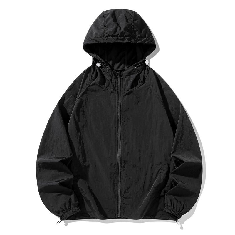 Light Shield Sun Protection Clothing Lightweight Portable Outdoor Sports Quick-drying Clothing UV Protection Jacket Summer Couple Black - Image 1