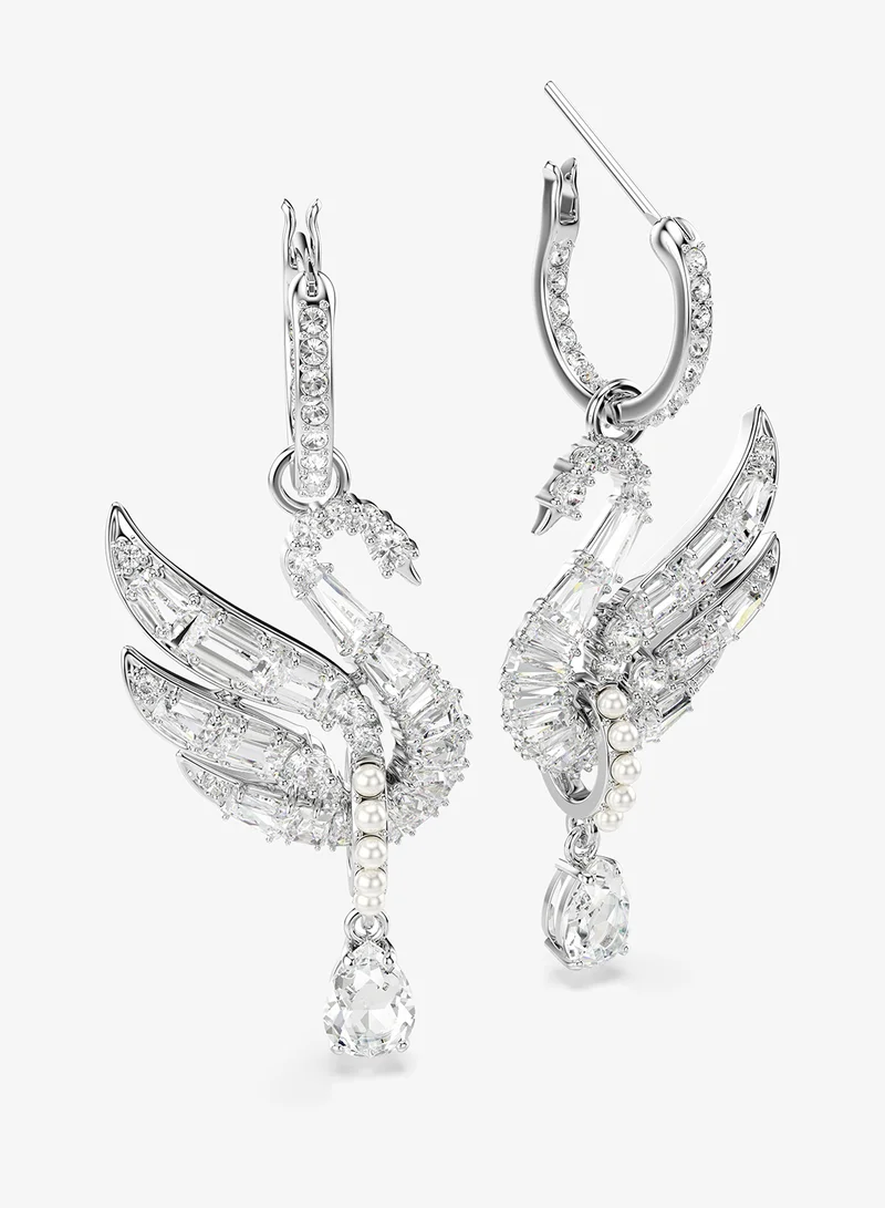 Swan Silver Earrings