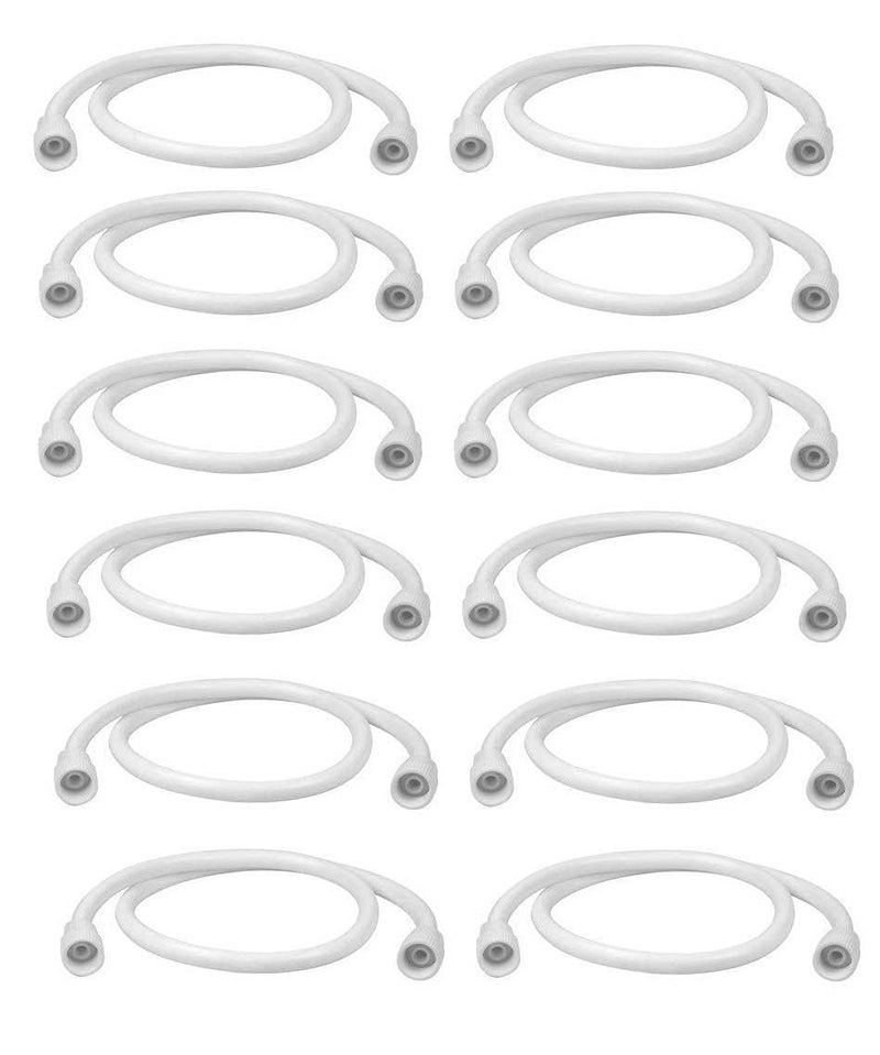 SPAZIO Spazio PTMT Connection PipeHose Pipe 24 Inch For Geyser Wash Basin Multi Purpose Hose Connector Plumbing Pipe For Hot Cold Water Pack Of 12  - Image 1