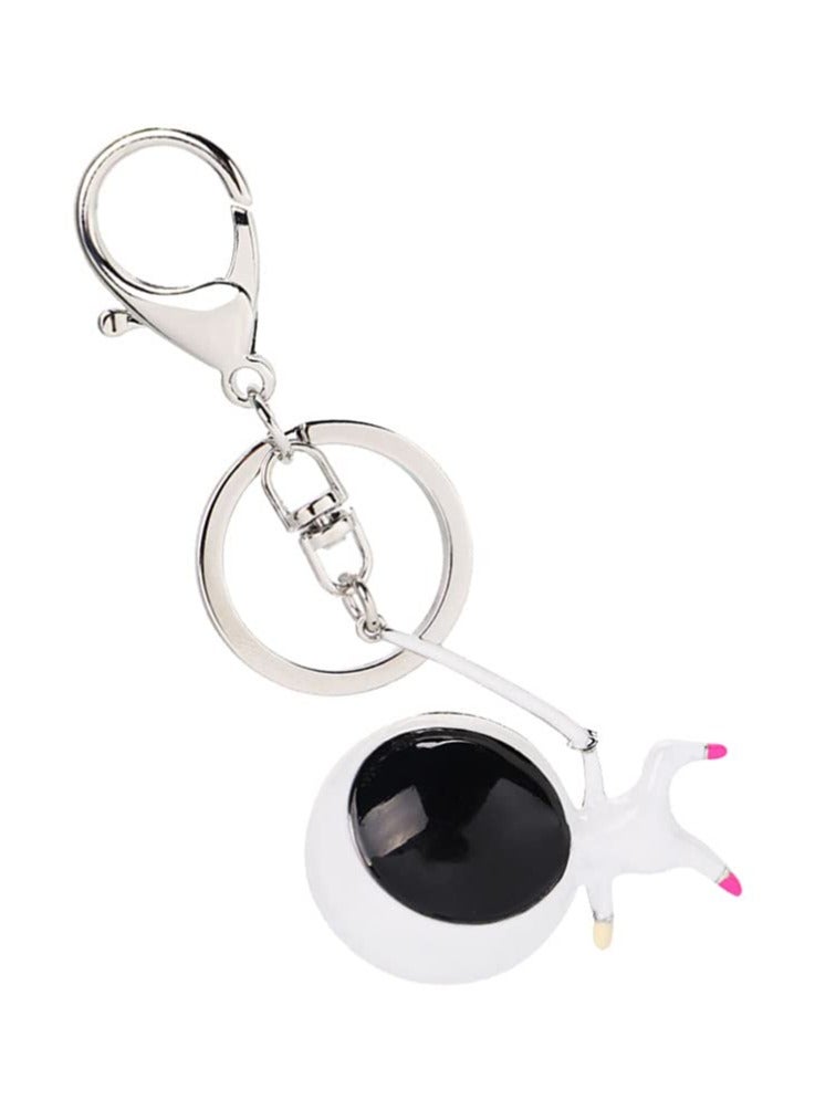 KASTWAVE key chain wallet keychain Fashion Keychain Outer Space Party keychain ring Astronaut Key Ring baby gifts Keychain Decor Zinc alloy white Metal package decoration lovers 1pc - Image 1