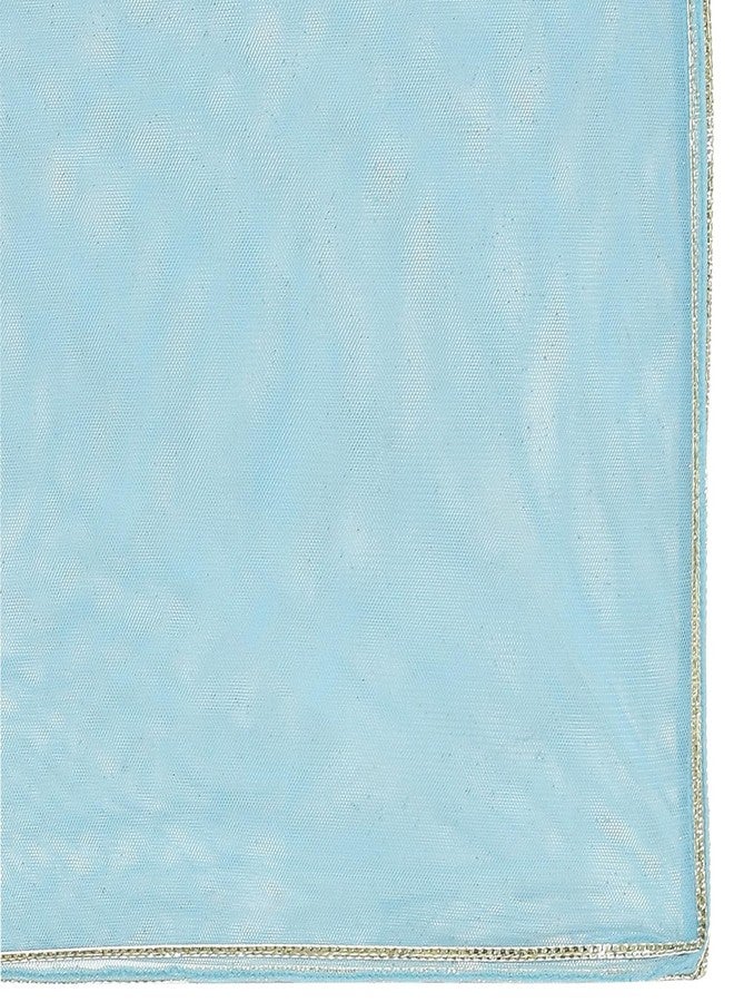 BIBA Girls PRINTED TIRED KID(KWBANARAS HYNMS5804_SKY BLUE_15) - Image 5