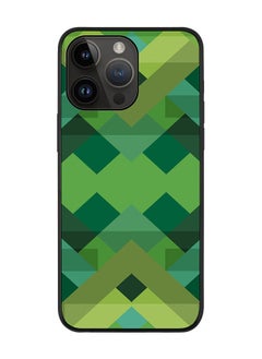 Rugged Black edge case for Apple iPhone 14 Pro Max Slim fit Soft Case Flexible Rubber Edges Anti Drop TPU Gel Thin Cover - Geometric Reflections