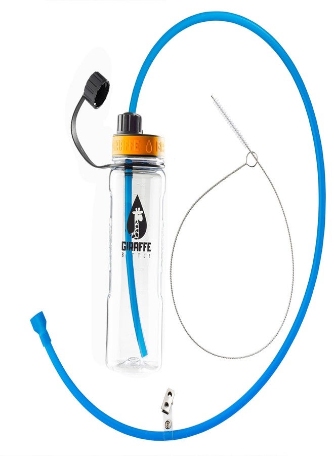 Giraffe Bottle Journey Hydration System, Clear Tritan Bottle, 36 inch / 91 cm Journey Straw - Image 1