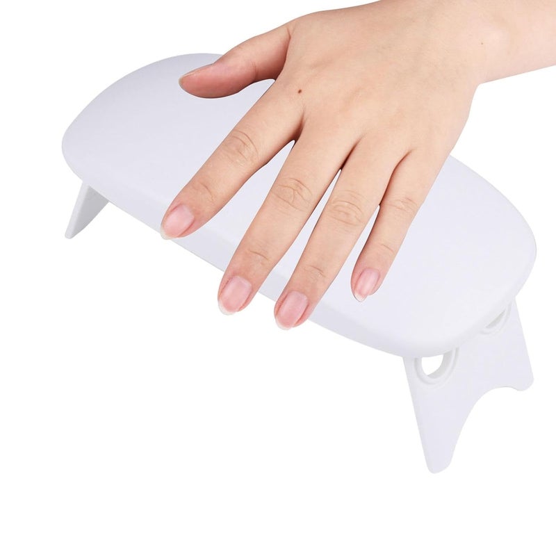 KIRA Nail Arm Rest Pillow Home DIY Foldable Manicure Pillow for Use Nail Art Home Health  Beauty Nail Care Manicure  Pedicure Nail Art Accessories White - Image 3