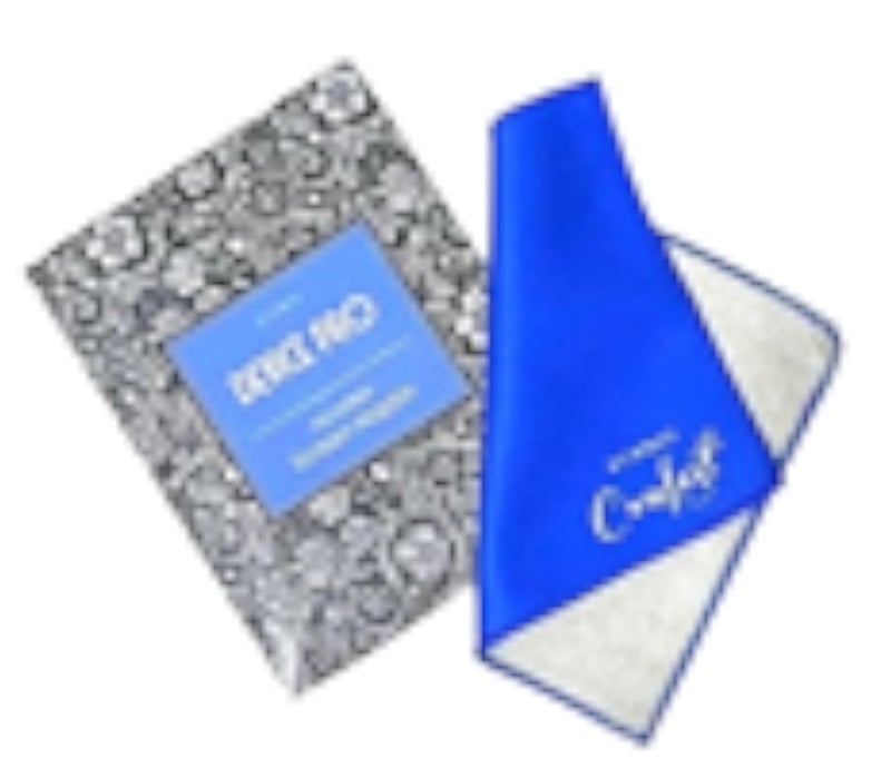EcoWay Microfiber Laptop Device PRO Screen Towel for TV and Computer Monitor Has Two Sides Soft Blue Face for Polishing and Coarse Gray Face to Remove Dirty and Streak Without Leaving Scratches