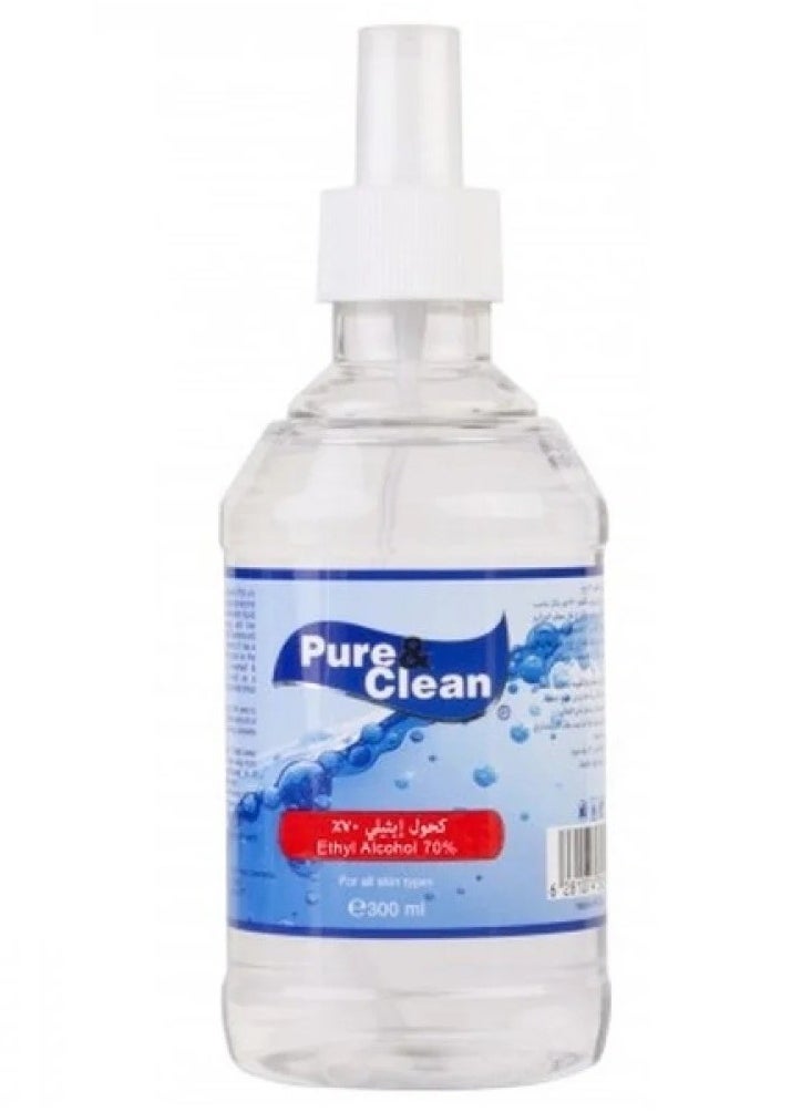 Pure & Clean Ethyl Alcohol 70% Disinfectant & Antiseptic Spray 300ml  - Image 2