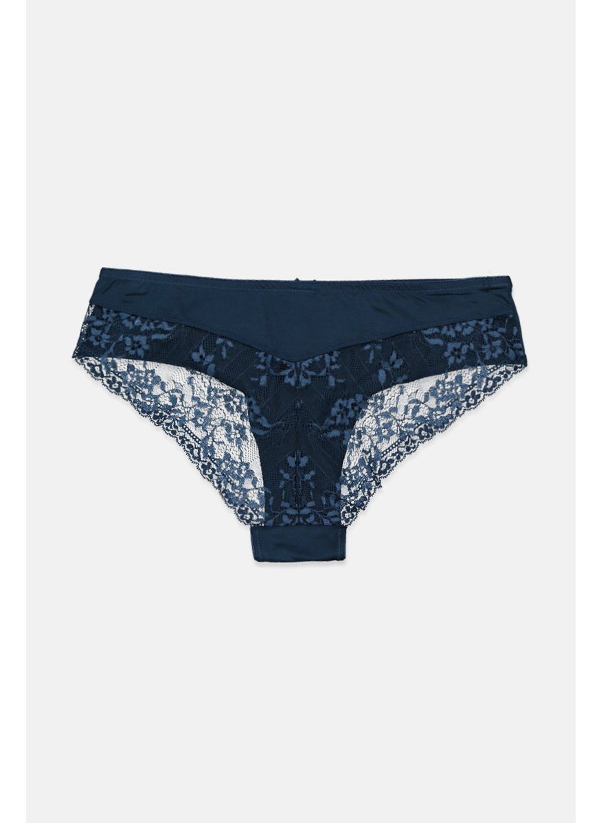 Tchibo - Women 5 Pcs Brazilian Lace Panty, Blue Green - Image 1