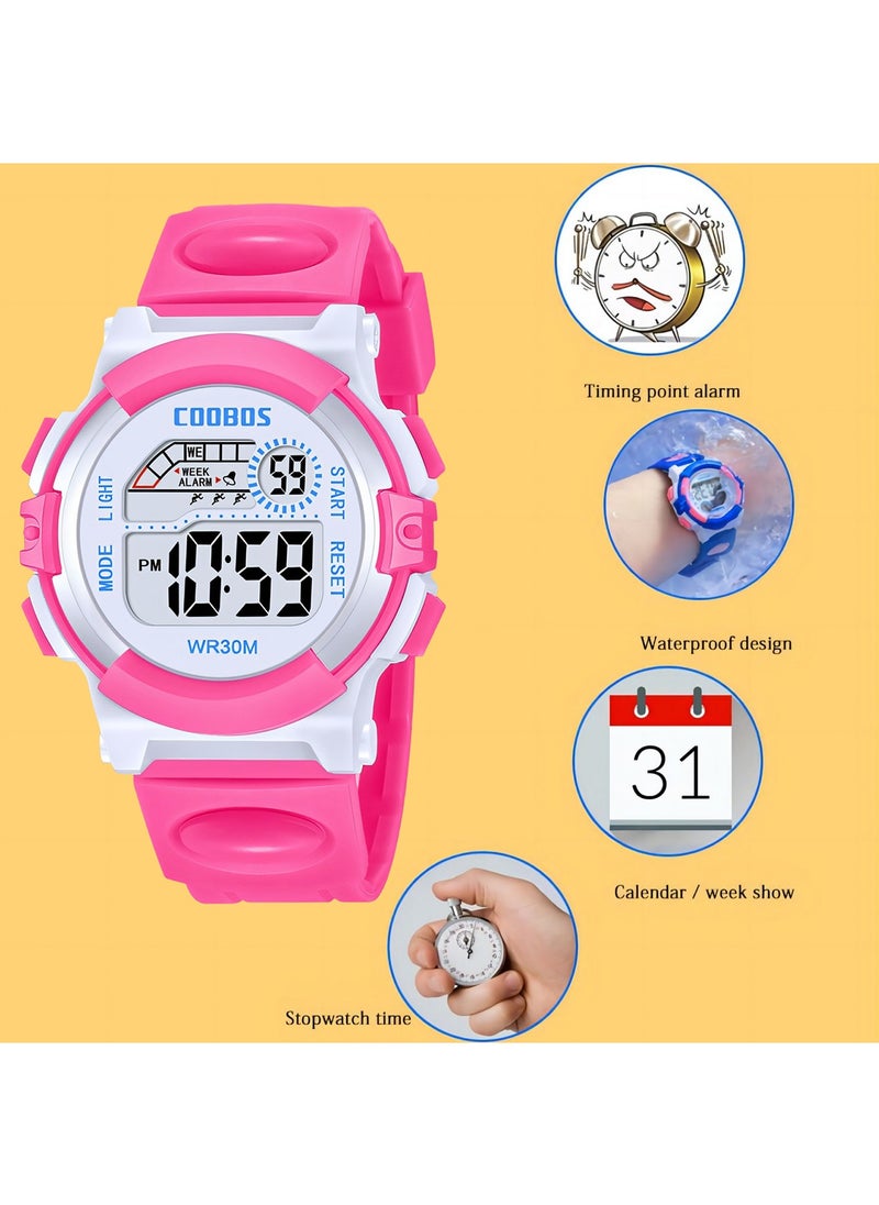 Coobos - Kids' Water Resistant Rubber Digital Watch - Image 1